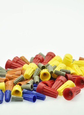 接线帽P1P2P3P4P6阻燃弹簧螺旋式接线头螺旋式压线帽接线端子橙色