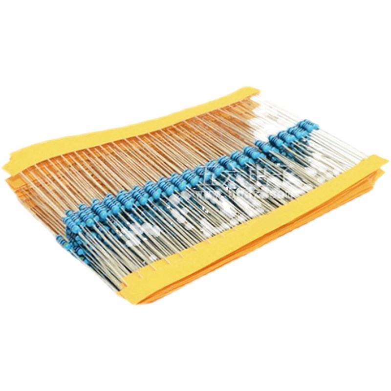 1/4W精密色环直插电阻0欧 0.5欧 1欧 1.5欧 2.2欧姆100只电子元件