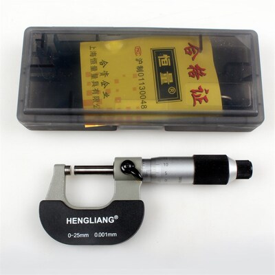 (上海恒量)微米千分尺/外径千分尺螺旋测微器0-25mm精度0.001mm