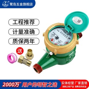 自来水表防冻数字铜机械冷水防自转国标4分6分 水表家用旋翼湿式