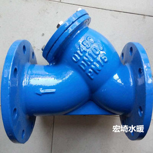 QT450 16Q型过滤器管道过滤阀 Y型球墨铸铁法兰过滤器 GL41H