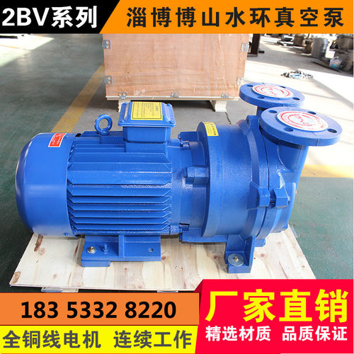 淄博2BV水环式真空泵工业用抽真空机负压泵高真空抽气小型防爆