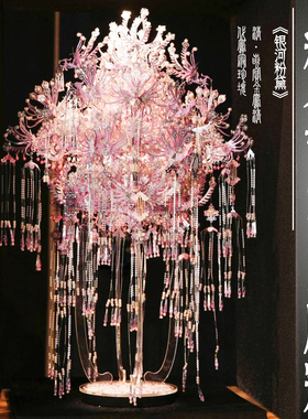 粉黛二十二凤冠手工diy材料花轿点翠十里红妆立体金属拼图礼物