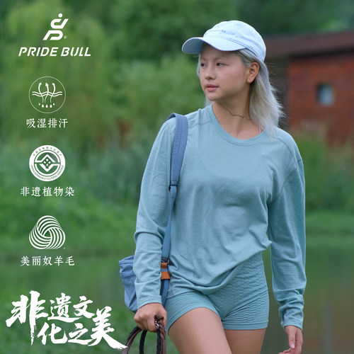 PRIDEBULL美丽奴羊毛运动T恤