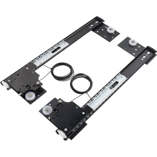 回旋门五金轨道蝴蝶橱柜伸缩衣柜折叠侧装导轨对开门隐藏口袋配件