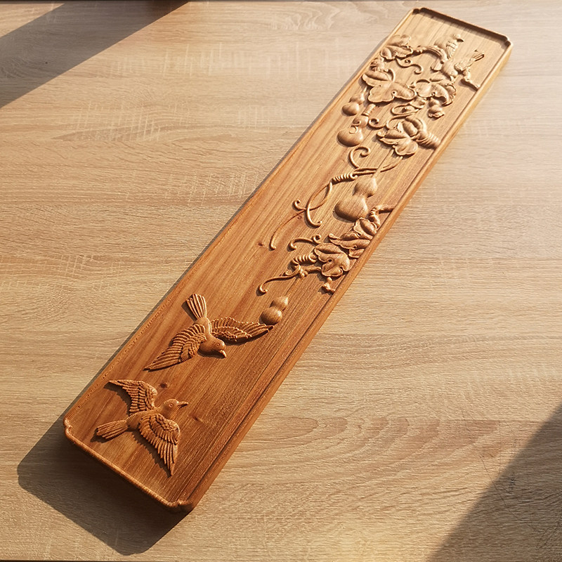 新中式浮雕木版画 榆木雕花装饰木板 家具床边柜门木贴花隔断镂空,家居饰品,木雕,淘宝优惠券,粉丝福利购,淘宝优惠卷