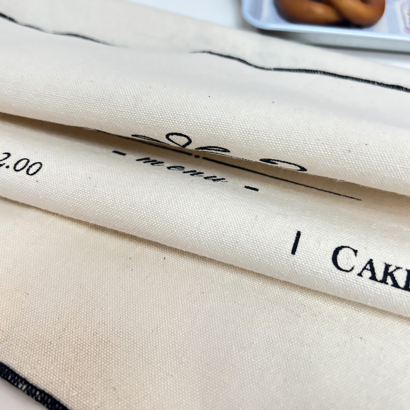 法式纯棉餐巾白领挂布餐布面包甜品咖啡店装饰布拍照道具茶巾