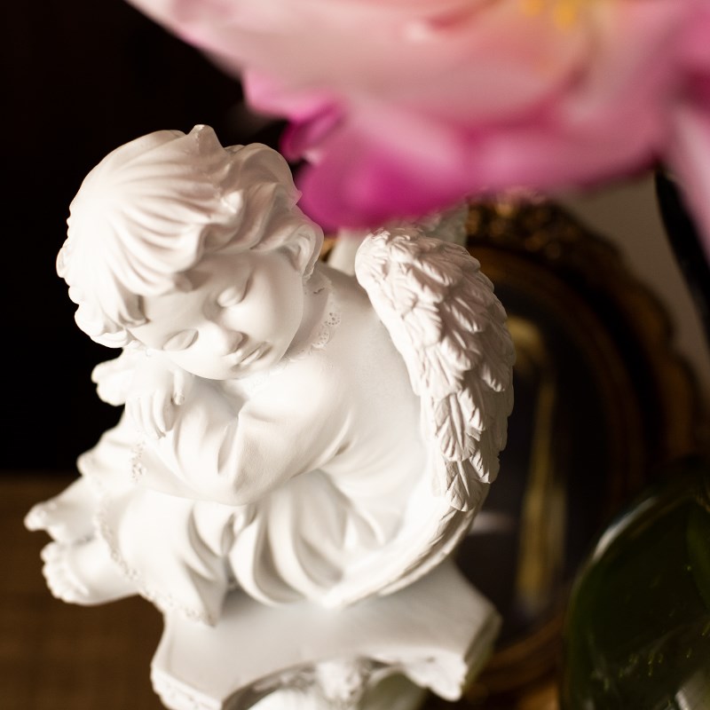 北欧法式复古小天使雕塑欧式创意家居客厅卧室花园装饰品摆件雕塑