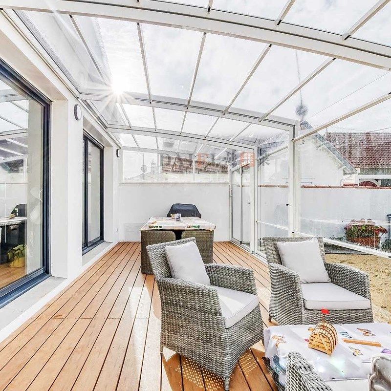 别墅可移动阳光房定制户外庭院电动玻璃顶自动伸缩折叠密封铝合金