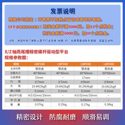 X轴精密手动燕尾槽丝杆螺杆型平台LWFX40/60进给丝杠型位移滑台