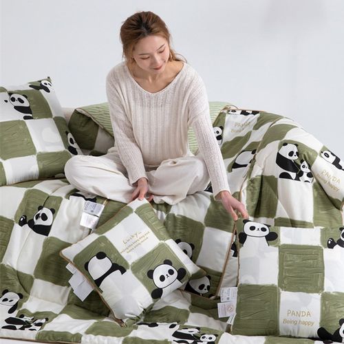 A类全棉 多功能高档抱枕被子两用午睡毯二合一车用折叠靠背办公室