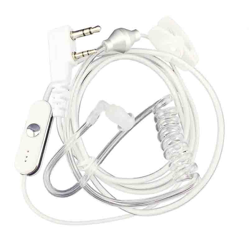 对讲讲机耳机空气导管入耳式大机耳耳麦耳塞对讲电话机耳机线通用