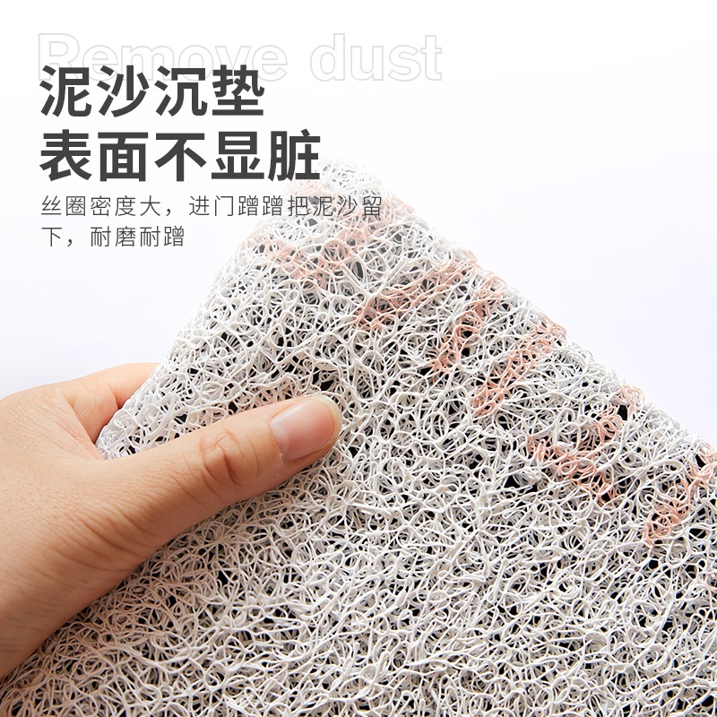 耶诞节日氛围感入户地垫可裁剪丝圈门垫进门家用垫子新年防滑地毯