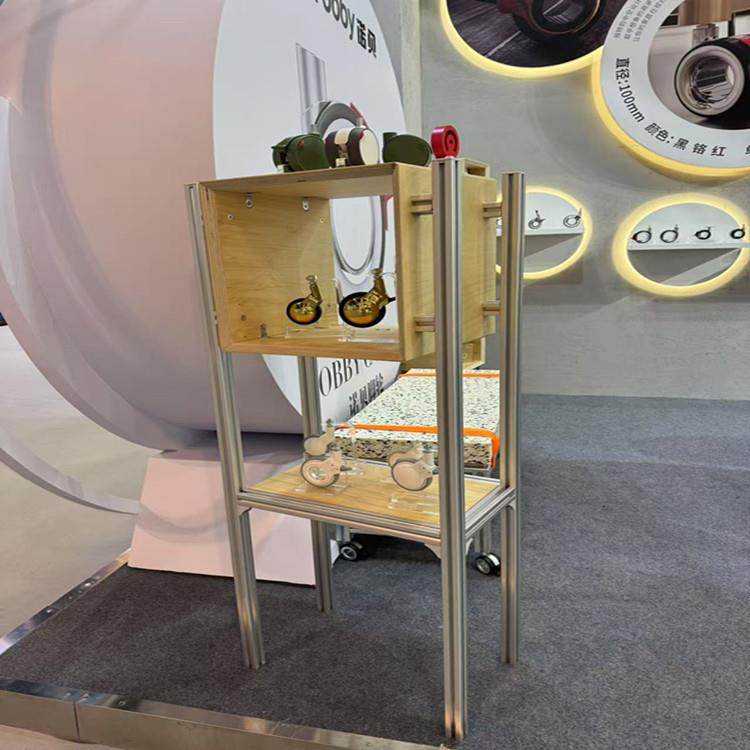 4040铝型材储物架组装多层铝合金货架适配不同的尺寸模块化置物架