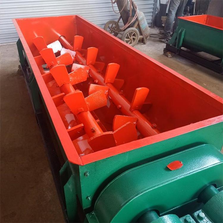 煤炭除尘灰混合卧式小型单轴螺旋粉尘加湿双轴搅拌机粉尘加湿机