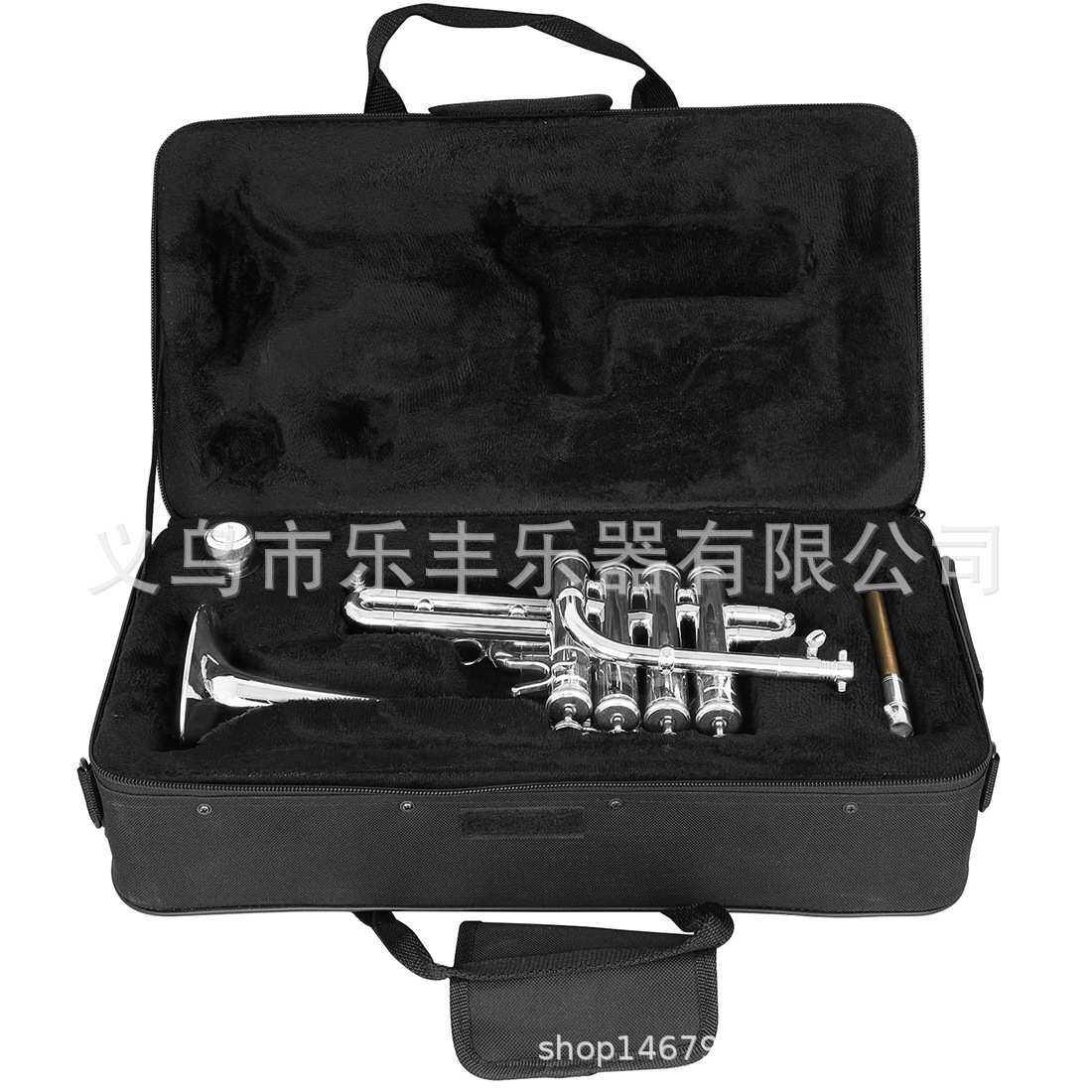 镀镍银色降Bb调四键高音小号初学者成人练习演奏乐团西洋管乐器