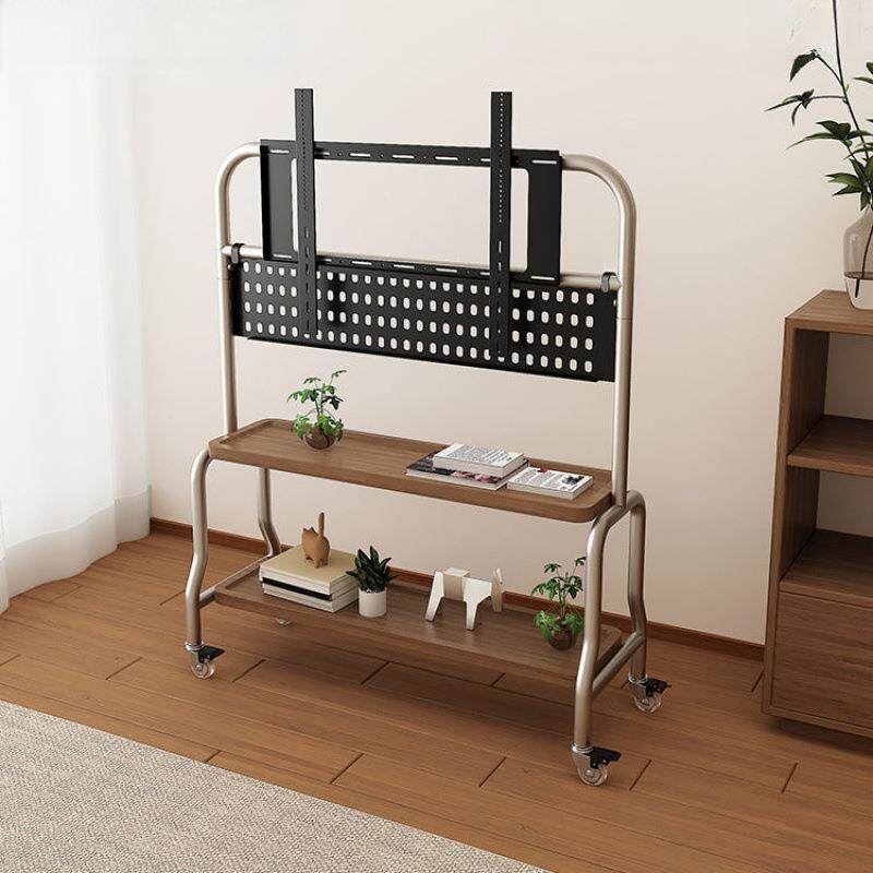 2026新款电视落地支架客厅卧室不锈钢可移动式简约挂架43-75寸家