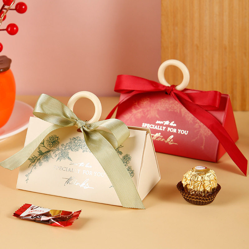 结婚喜糖盒ins风创意欧式婚礼伴娘伴手礼糖盒 喜糖袋喜糖盒子空女