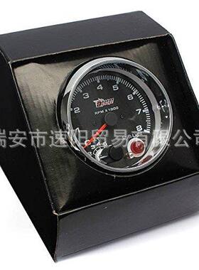 3.75英寸七彩黑色面电镀壳汽车转速表,汽车仪表改装赛车仪表