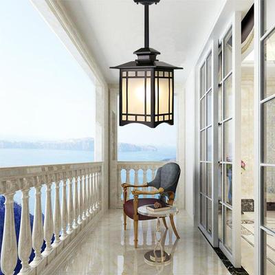 现代简约中式吊灯大门头阳台过道花园别墅廊道屋檐亭子防风防水灯