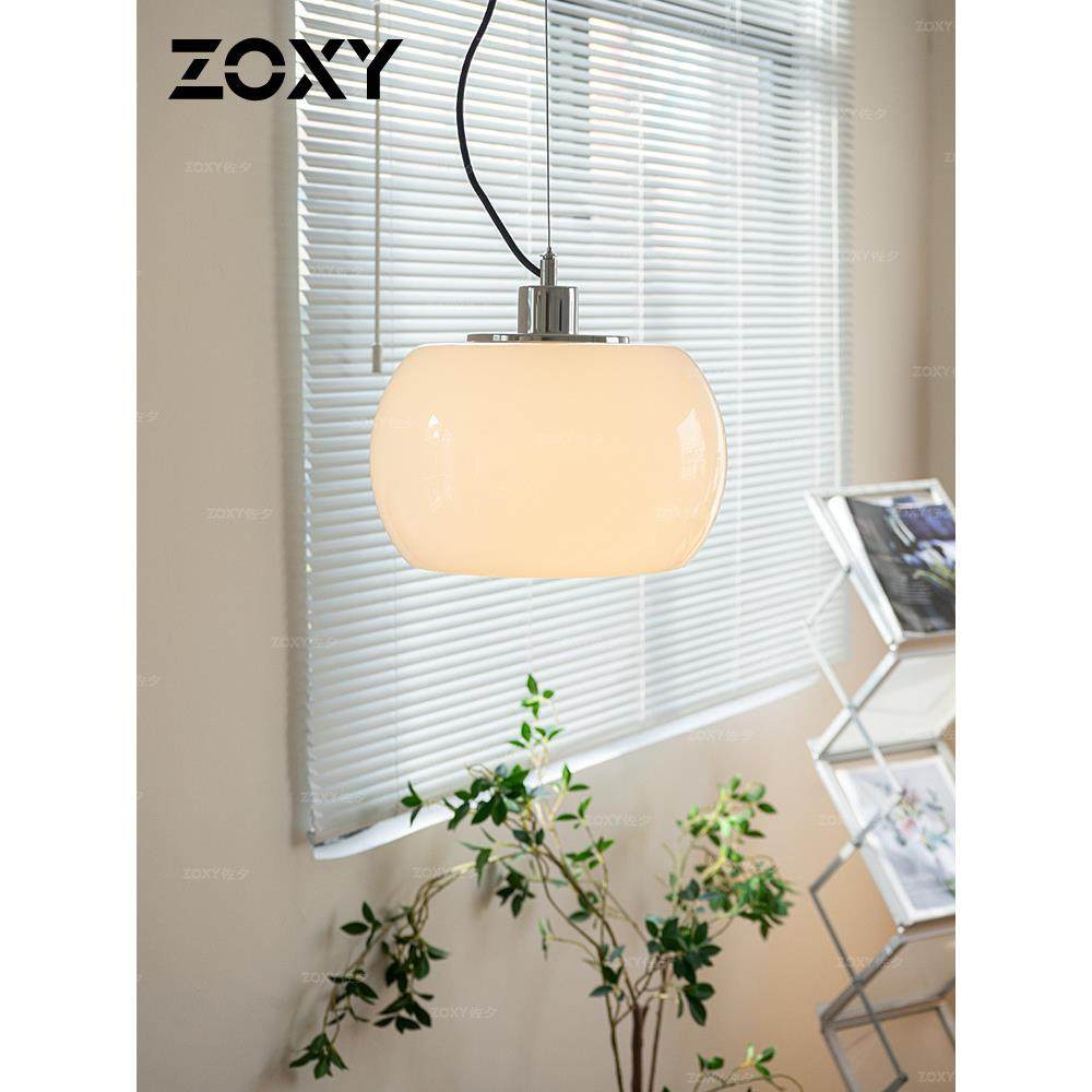 zoxy佐夕云团吊灯北欧餐厅吧台玻璃复古卧室床头简约玄关入户灯
