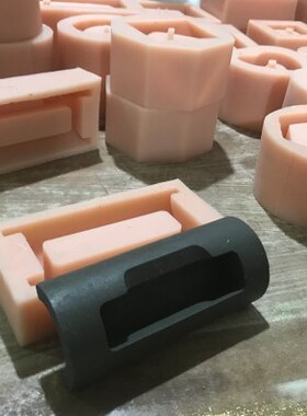 北欧清水混泥土水泥名片盒硅胶模具 创意花盆名片收纳盒模具定制