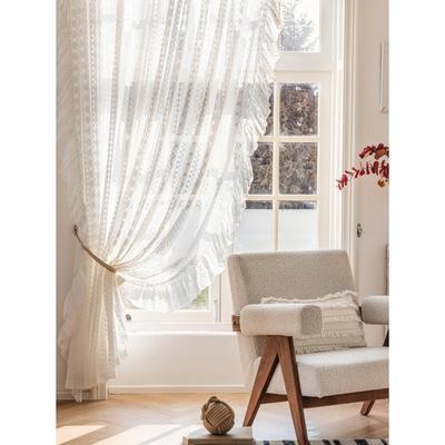 法式浪漫蕾丝窗纱梦幻纱帘轻奢高档清新客厅阳台卧室餐厅公主窗帘