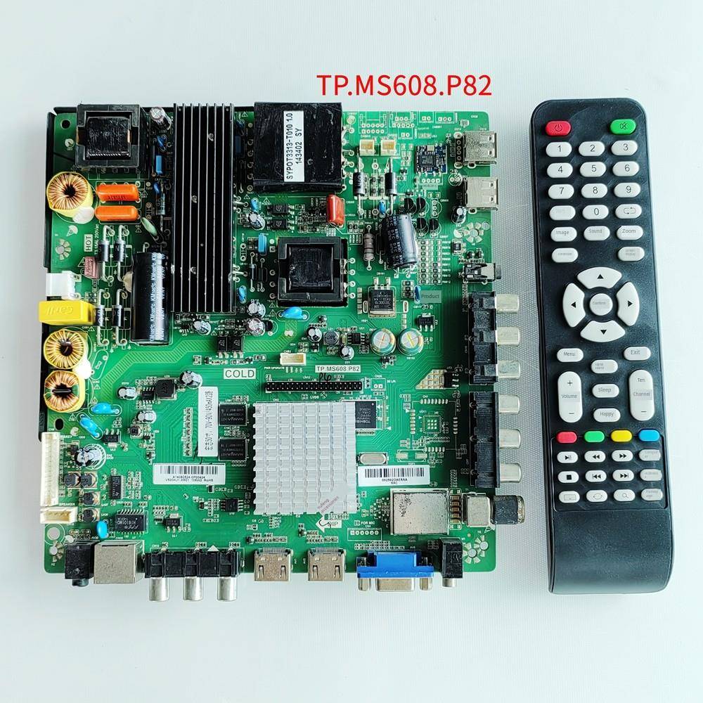 杂装配网络智能电视乐华通用主板tms608。P83 Tp.Ms608.P82