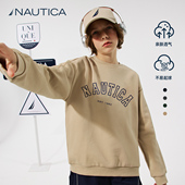 NAUTICA童装 户外运动男童女童大童圆领休闲外套 儿童卫衣2026春季