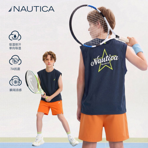 NAUTICA儿童运动速干背心t恤