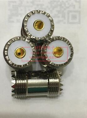 M-KK直通SL16射频连接器铜UHF-KK对讲机延长转换驳接头UHF双母头