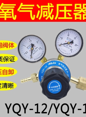 氧气减压器大流量YQY-12氧气表YQY-1A压力表调压阀YQE-213乙炔表