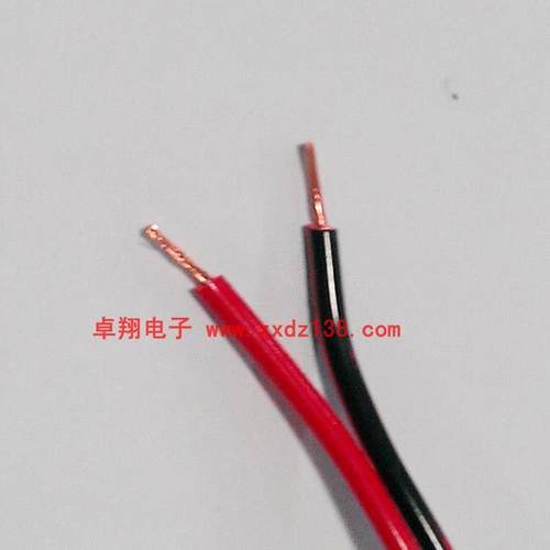 红黑并线铜线铜芯电源线2*0.75平方红黑电源线优质香蕉插鳄鱼夹线