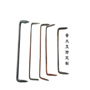 螺纹钢扒钉双尖铁路施工用U型铆钉 铁路用手动扒钉 莱鑫