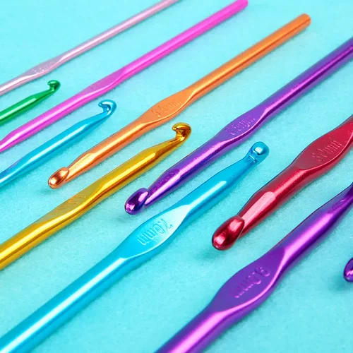 多件套钩针套装 新手钩针材料包 式毛线编织工具