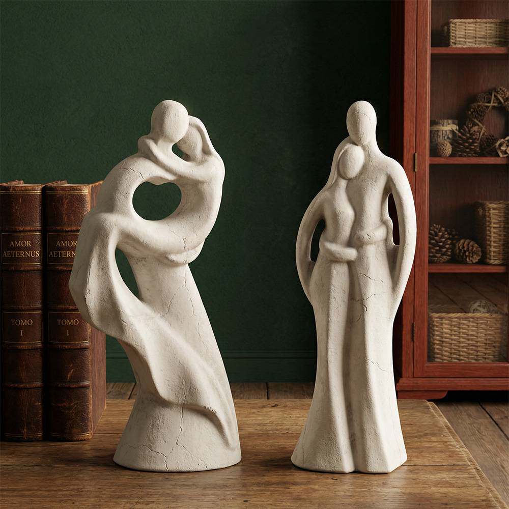 创意抽象情侣摆件滴胶模具工艺品家居装饰拥抱男女摆件石膏模具