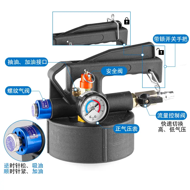 新款自动变速箱波箱油加注工具气动机油刹车油抽油壶制动液更换器