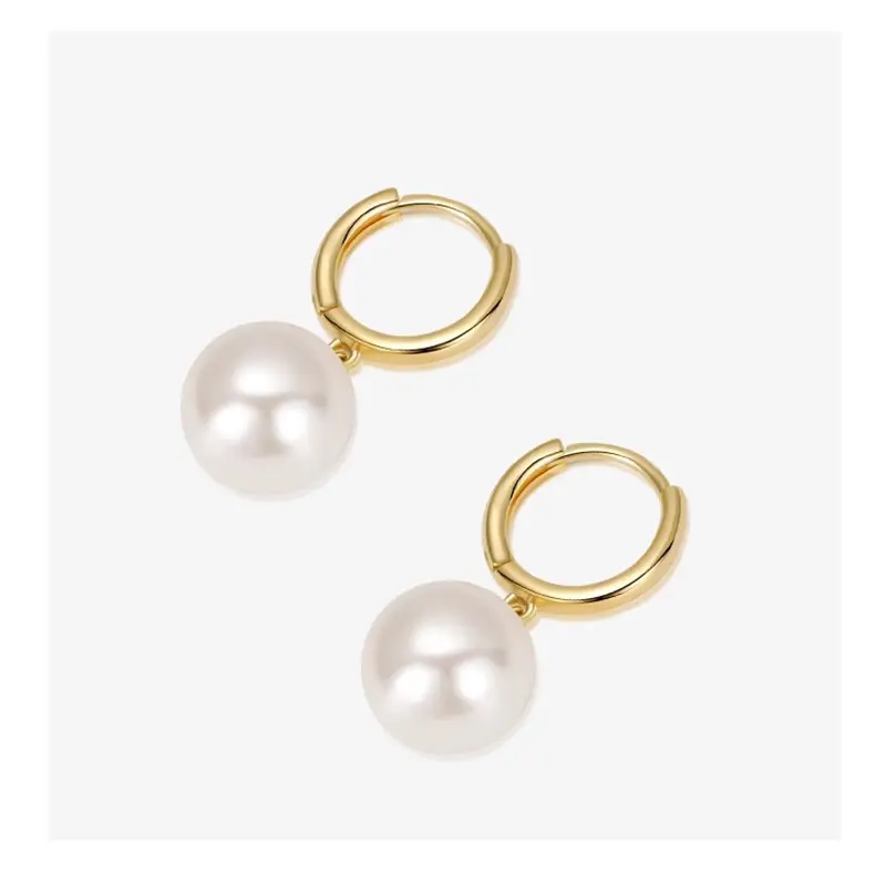 法式高级设计感仿珍珠耳扣女气质耳环轻奢耳坠刘亦菲同款耳饰