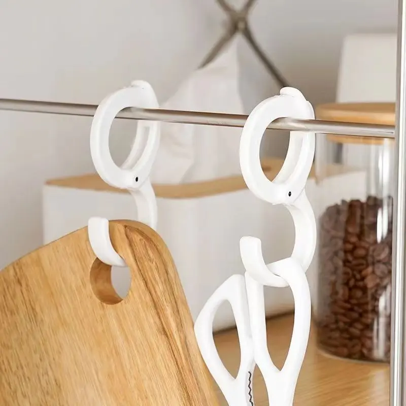 免打孔多功能s型挂钩s钩衣柜挂衣帽挂包包钩宿舍防风勾圆杆子吊钩