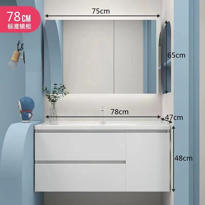 68厘米78厘米88厘米98厘米108厘米118厘米浴室柜洗漱台组合实木