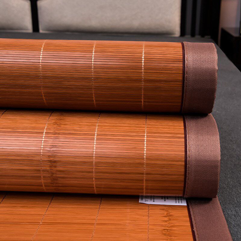 凉席竹席夏季凉席双面草席子1.5米1.8米床直筒凉席家用藤席冰丝席