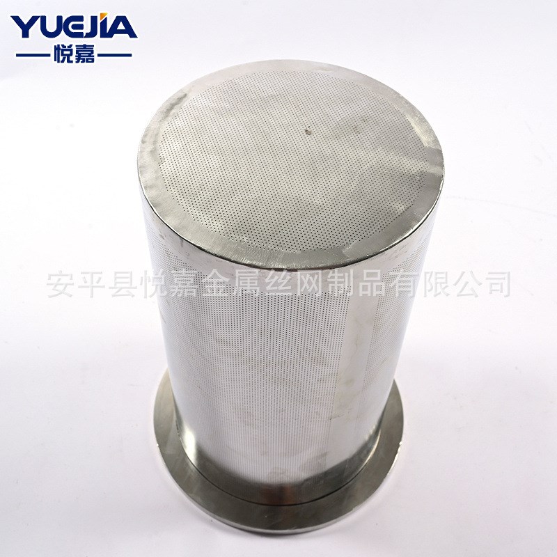 定制微孔过滤筒304不锈钢微孔0.1mm筛筒微孔厚板过滤网筒精密滤筒