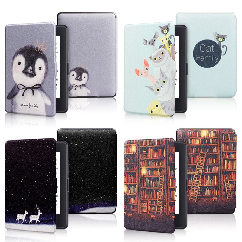 适用kindle paperwhite3/2彩绘手持保护套kpw3手托纤薄彩绘壳现货