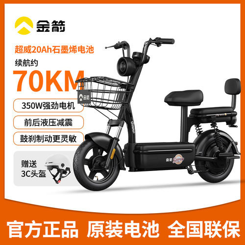金箭电动自行车48V20Ah电瓶车