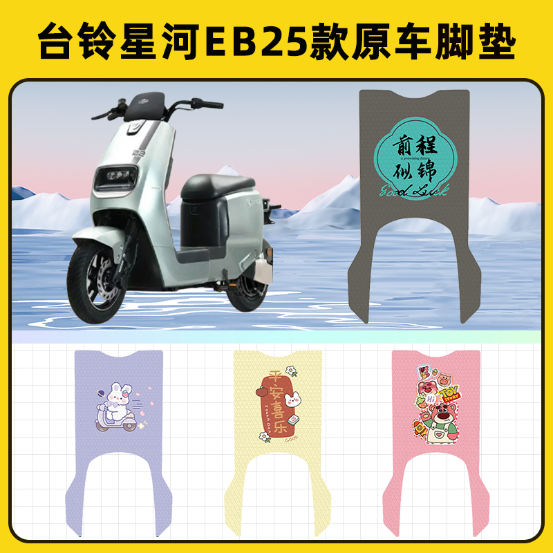 台铃银河EB25款电瓶车电动车脚垫子脚踏板垫脚踩垫改装饰配件座套