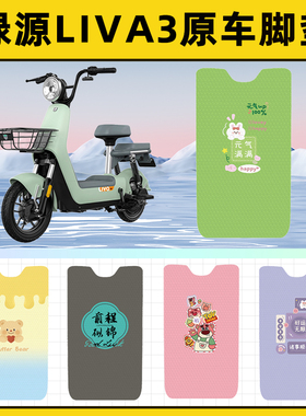 绿源Liva3电瓶车电动车脚垫子脚踏板垫脚踩垫防水改装饰配件座套