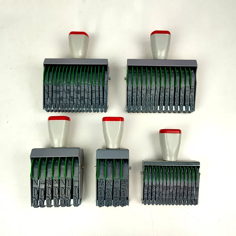 16位可调日期数字号码印0-9转轮组合纸箱生产批号编.码档案批次