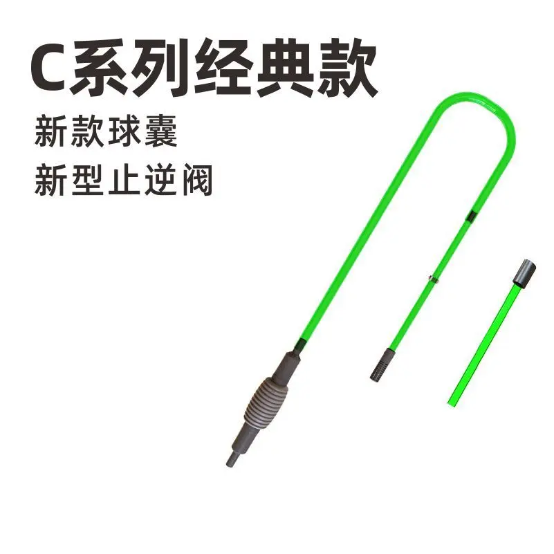鱼缸换水器虹吸抽水管吸鱼粪吸便器吸污洗沙器手持式可伸缩