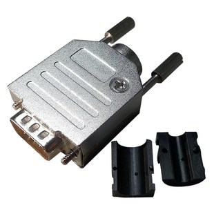 DSUB 180度出线锌合金外壳9 15 25 37P金属铁壳 RS232金属壳