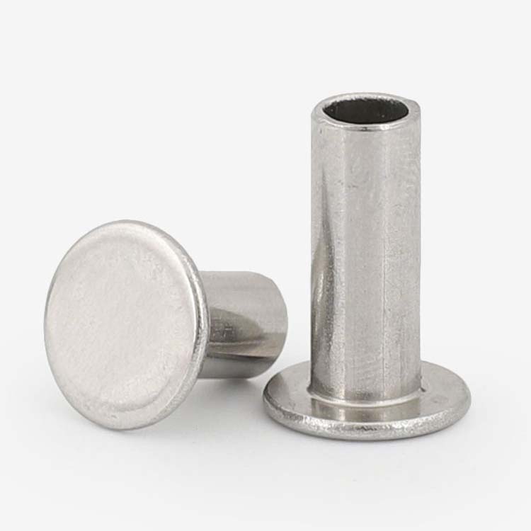 铝平头半空心铆钉GB875扁平头铝卯钉M2M2.5M3M4M5M6-M8*3x4x7x8x9